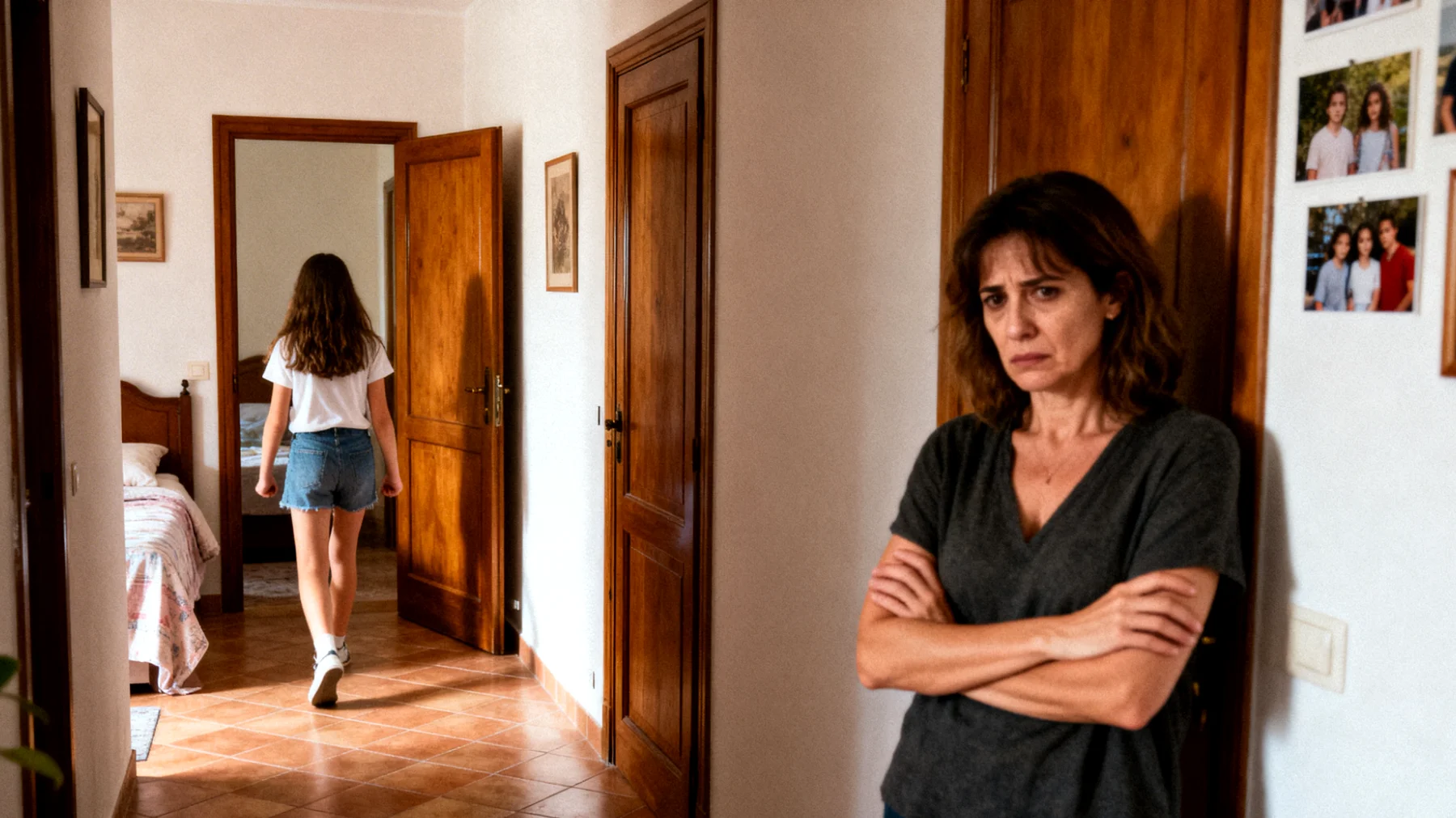 Una mamma si trova in difficoltà nel gestire il comportamento impulsivo e oppositivo della figlia adolescente, che risponde in modo aggressivo, sbatte le porte, rifiuta il dialogo e mette costantemente in discussione ogni regola o richiesta, creando un clima di tensione continua in famiglia"